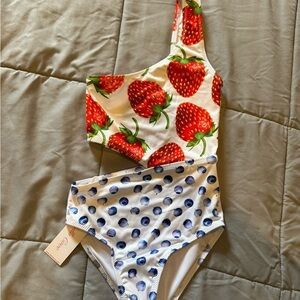 NWT Stella Cove Strawberry and Blueberry Print Swimsuit